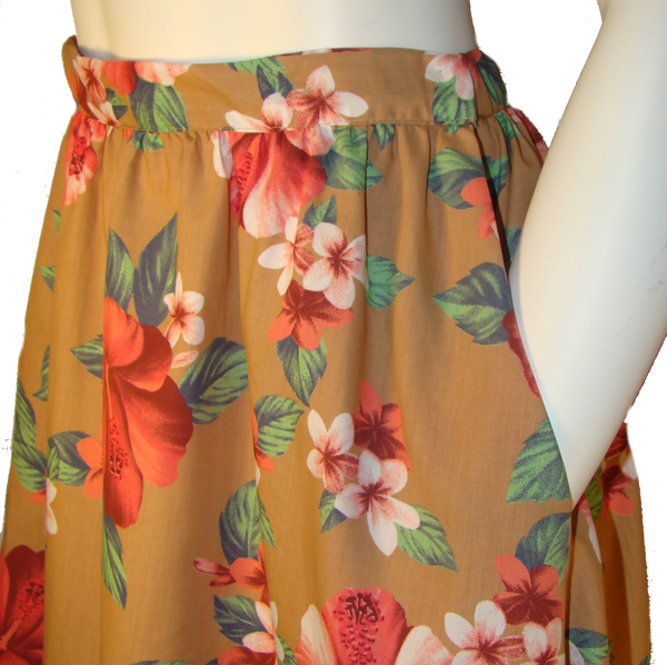 Floral Skirt with Pockets